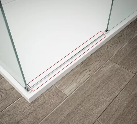 Polysan ESCA vízvető küszöb 1200 mm, króm ES7410