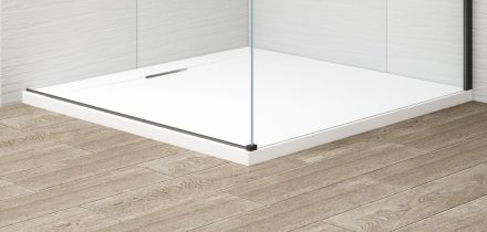 Polysan ESCA vízvető küszöb 1200mm Walk-in zuhanyfalhoz, matt fekete ES7425