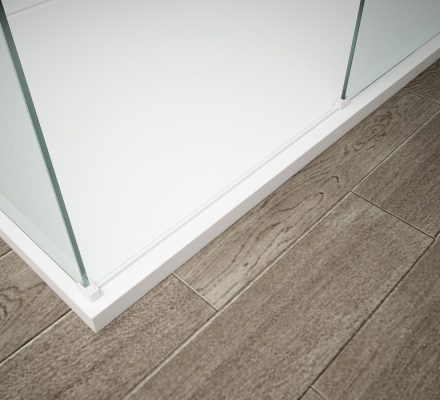 Polysan ESCA vízvető küszöb 1200 mm Walk-in zuhanyfalhoz, matt fehér ES7434