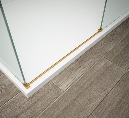Polysan ESCA vízvető küszöb 1200 mm Walk-in zuhanyfalhoz, matt arany ES7446
