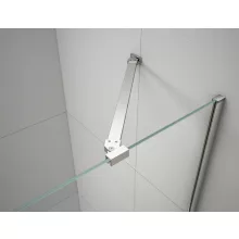   Polysan ESCA Walk-in zuhanyfalhoz sarokmerevítő 900 mm, króm ES7810