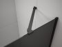Polysan ESCA Walk-in zuhanyfalhoz sarokmerevítő 900 mm, matt fekete ES7825