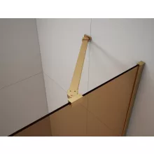   Polysan ESCA Walk-in zuhanyfalhoz sarokmerevítő 900 mm, matt arany ES7846
