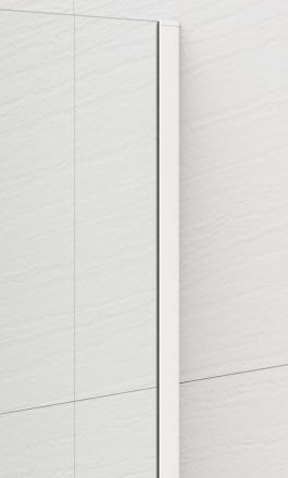 Polysan ESCA Walk-in zuhanyfalhoz fali profil 2100 mm, matt fehér ES8034