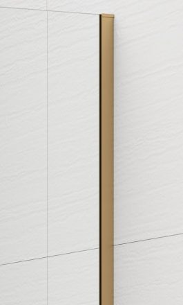 Polysan ESCA Walk-in zuhanyfalhoz fali profil 2100 mm, matt arany ES8046