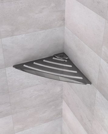 Sapho fúrással rögzíthető sarokpolc zuhanyzóba 178x178 mm, króm ES81