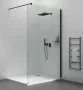 Polysan Esca fali profilhoz rögzíthető zuhanypolc 230x120 mm, matt fekete kivitelben.