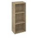 Sapho Espace polcos oldalszekrény ajtó nélkül 35x94x22 cm, bardini szilva ESC170-1313