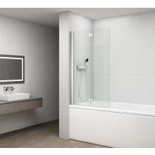   Polysan Rota kádparaván 120 cm átlátszó üveg, króm profil FA120