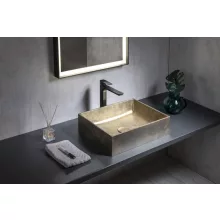 Sapho Formigo beton mosdótál 48x37 cm, arany FG118
