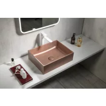 Sapho Formigo beton mosdótál 48x37 cm, réz FG120