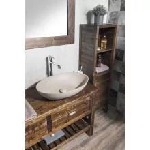 Sapho Formigo beton mosdótál 60x40 cm, homok FG214