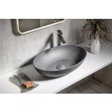 Sapho Formigo beton mosdótál 60x40 cm, antracit FG216
