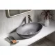 Sapho Formigo beton mosdótál 60x40 cm, antracit FG216