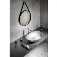 Sapho Formigo beton mosdótál 60x40 cm, ezüst FG219