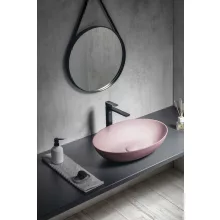 Sapho Formigo beton mosdótál 60x40 cm, rózsaszín FG221