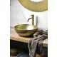 Sapho Formigo beton mosdótál 39x39 cm, arany FG318