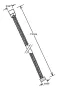 Sapho Powerflex gégecső 150 cm, matt arany kivitelben
