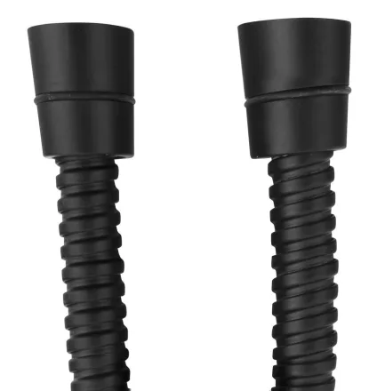 Sapho Powerflex csavarodásmentes zuhanycső 100 cm, matt fekete FLEX100B