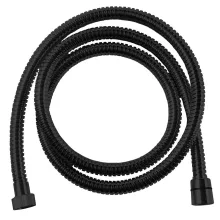   Sapho POWERFLEX gégecső csavarodásgátlóval 150 cm, matt fekete FLEX150B
