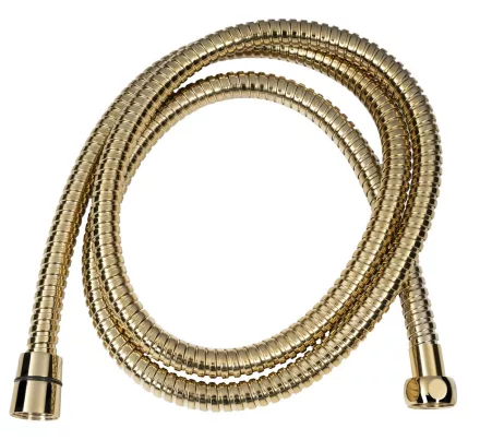 Sapho POWERFLEX inox gégecső csavarodásgátlóval 150 cm, arany FLEX150G