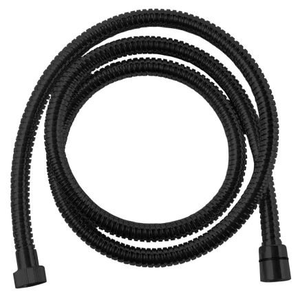 Sapho Powerflex 200 cm-es gégecső Antitwist, matt fekete FLEX200B