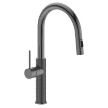   Sapho Flawo konyhai csaptelep kihúzható kifolyóval, gun metal FR576GM