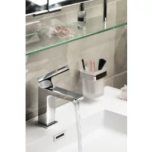   Sapho Forata Egykaros szögletes mosdócsaptelep leeresztő nélkül, króm FT002