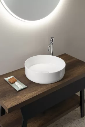 Sapho Fiastra pultra helyezhető kerámia mosdótál 40x12 cm, fehér FT801