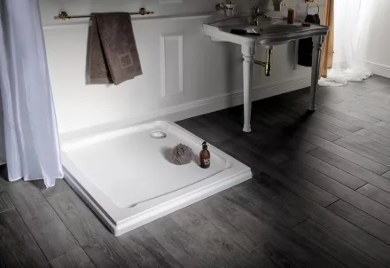 Sapho Gelco Diona90 öntött márvány zuhanytálca 90x90 cm, fehér GD009