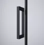 Sapho Gelco Dragon black szögletes zuhanykabin átlátszó üveg 800x900 mm, matt fekete profil GD4280BGD4290B