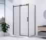 Sapho Gelco Dragon black zuhanykabin átlátszó üveggel 1200x800 mm, matt fekete profil GD4612B-01