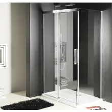   Sapho Gelco Fondura szögletes zuhanykabin átlátszó üveggel 1100x1000 mm, króm profil GF5011GF5001