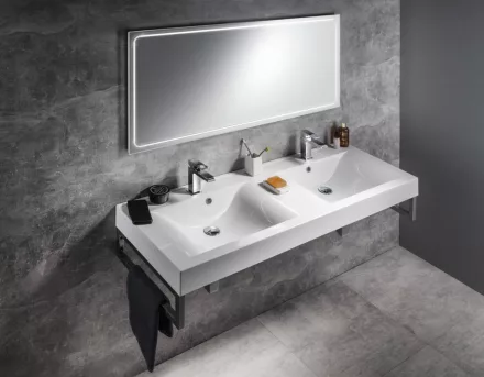 Sapho GEMINI II tükör LED világítással, 150x55cm GM150