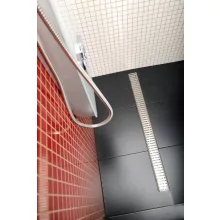   Sapho Gelco Manus Rozsdamentes acél zuhanyfolyóka 950x130x55 mm Onda ráccsal GMO15