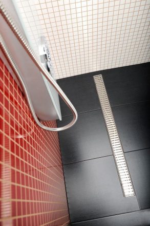 Sapho Gelco Manus Rozsdamentes acél zuhanyfolyóka 950x130x55 mm Onda ráccsal GMO15