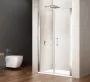 Sapho Gelco Loro dupla nyíló zuhanyajtó átlátszó üveggel 1200x2000 mm, króm profil GN4312