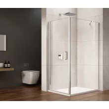   Sapho Gelco Loro nyíló ajtós zuhanykabin oldalfallal átlátszó üveggel 800x1000 mm, króm profil GN4480-01