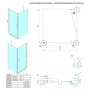 Sapho Gelco Loro nyíló zuhanyajtó átlátszó üveg 800x2000 mm, króm profil GN4480