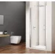 Sapho Gelco Loro nyíló zuhanyajtó átlátszó üveg 900x2000 mm, króm profil GN4490