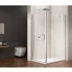 Sapho Gelco Loro nyíló ajtós 900x800 mm zuhanykabin átlátszó üveggel, króm profil GN4490-03
