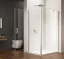 Sapho Gelco Loro nyíló ajtós 900x800 mm zuhanykabin átlátszó üveggel, króm profil GN4490-03