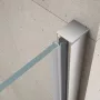 Sapho Gelco Loro nyíló zuhanyajtó fix résszel 1000x2000 mm átlátszó üveg, króm profil GN4610