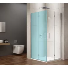   Sapho Gelco Loro harmonika zuhanyajtó sarokbelépős kabinhoz átlátszó üveg 800x2000 mm, króm profil GN4780