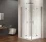 Sapho Gelco Loro harmonika ajtós zuhanykabin átlátszó üveggel 80x80 cm, króm profil GN4780-01