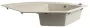 Sapho gránit egymedencés mosogató 114x57,5 cm csepegtetővel bézs GR1932