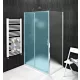 Gelco Sigma Simply oldalfal brick üveg 80x190 cm, Coated Glass felülettel, króm GS4380