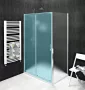 Gelco Sigma Simply oldalfal brick üveg 80x190 cm, Coated Glass felülettel, króm GS4380