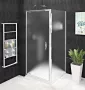 Gelco Sigma Simply oldalfal brick üveg 80x190 cm, Coated Glass felülettel, króm GS4380