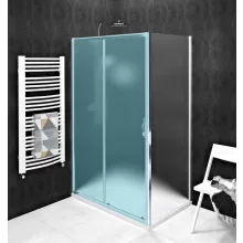   Gelco Sigma Simply oldalfal brick üveg 90x190 cm, Coated Glass felülettel, króm GS4390